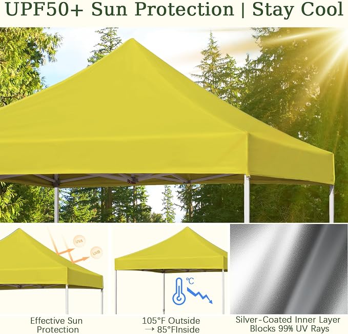 10x10 Canopy Replacement Top Cover - Image 4
