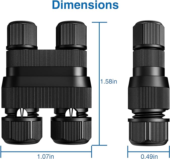 SUNVIE Fastlock2 Low Voltage Wire Connector Landscape Lighting Connectors 12-18 - Image 6