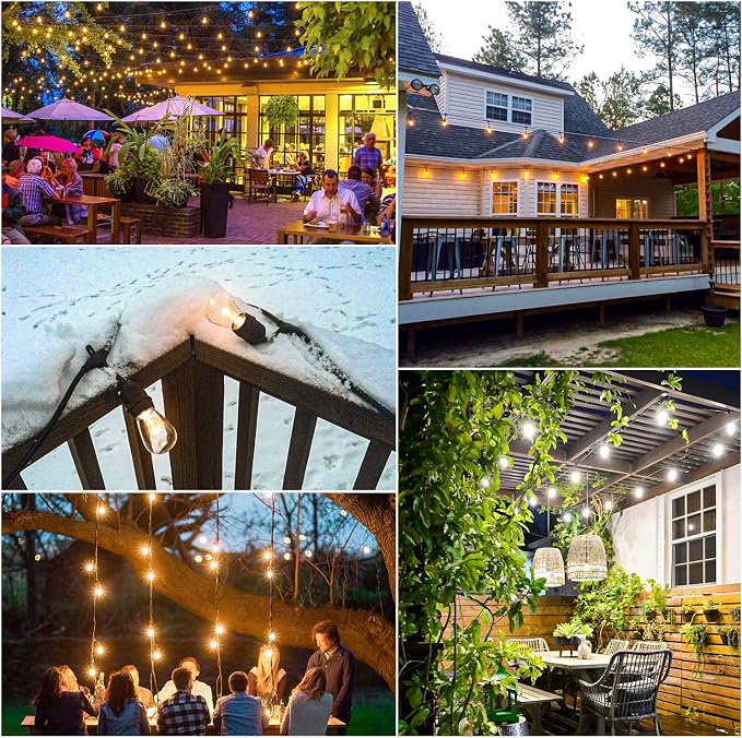 Mlambert 3 Color Outdoor LED Dimmable String Lights - Image 9