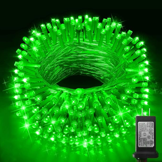 KNONEW Outdoor Christmas Lights 300 LED 99ft String Lights 8 Modes & Memory by KNONEW