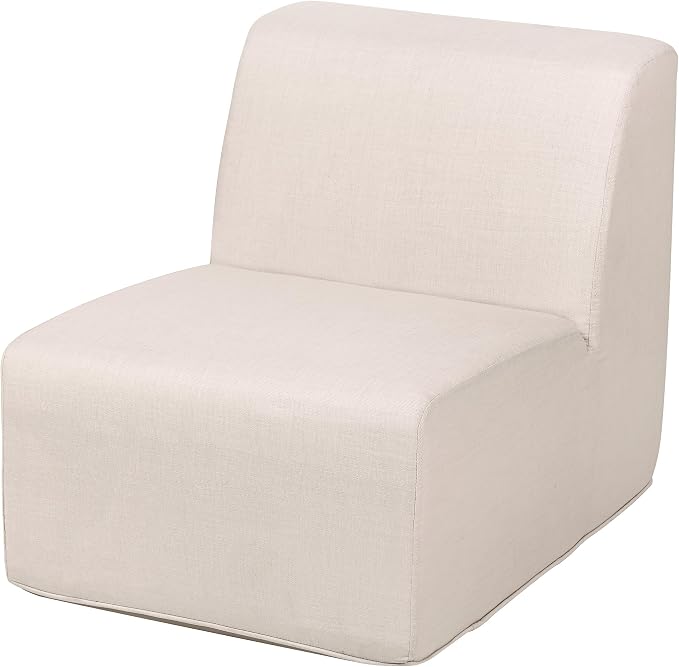 5 Piece Outdoor Beige Compressed Foam Sectional Sofa and Table Set - Image 2