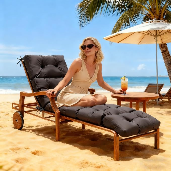 MTMR Chaise Lounge Chair Cushion Outdoor, Waterproof Seat Cushions - Image 2