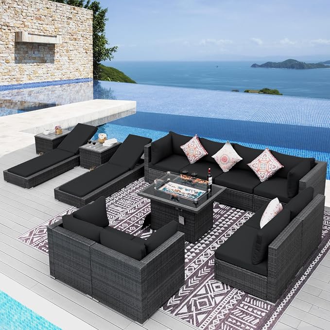 NICESOUL 13 Piece Outdoor Seating by NICESOUL