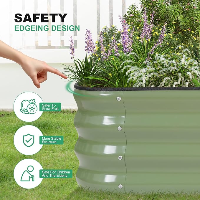 1MORE Raised Garden Bed -5X3X1 Galvanized Planter Box - Image 4