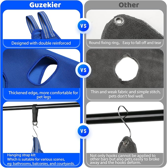 Guzekier Dog Grooming Hammock for Trim Nail, Dog Sling for Grooming, Dog - Image 5