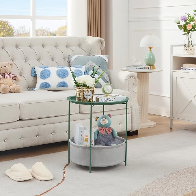 VECELO Round Side/End Table - Image 7