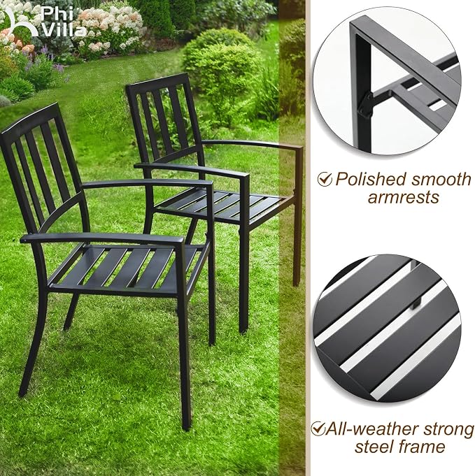 PHI VILLA 9 Pieces Outdoor Dining Set - Image 7
