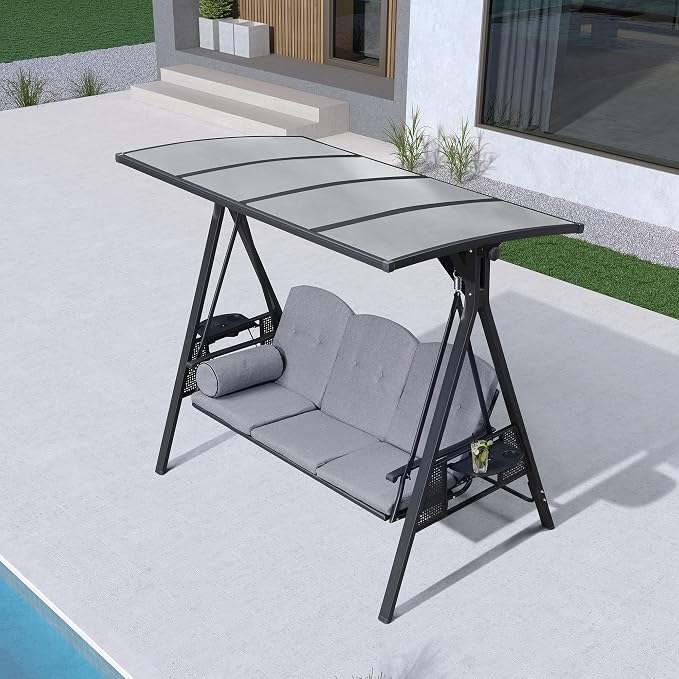 PURPLE LEAF Outdoor Patio Porch Swing - Image 6