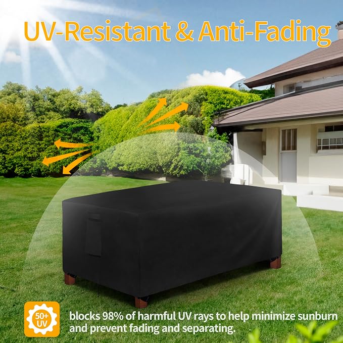 Easy-Going 600D Heavy Duty Rectangular Table Cover UV Resistant and Waterproof - Image 6
