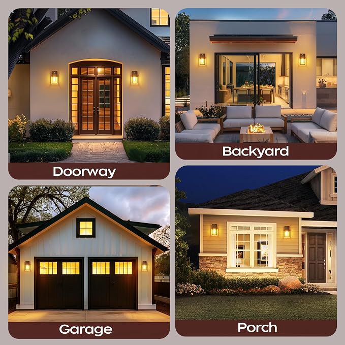 WIHTU Oil Rubbed Bronze Dusk to Dawn Porch Lights Fixtures - Image 8