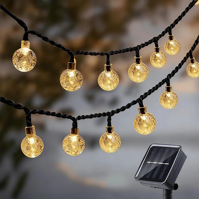 Solar String Lights Outdoor Waterproof IP65 9.3 Feet Patio Lights by Unknown