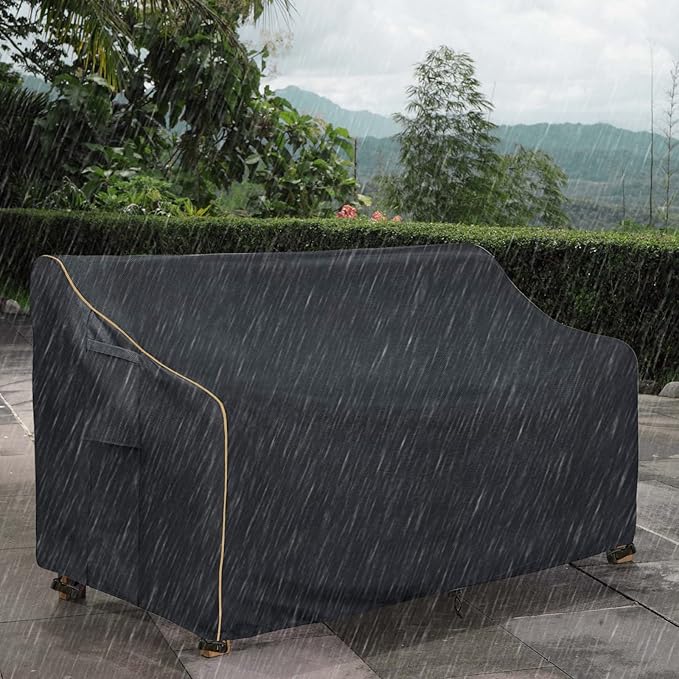 Patio 3-Seater Sofa Cover, Outdoor Couch Cover Fits up to 76W x 32.5D x 33H - Image 5