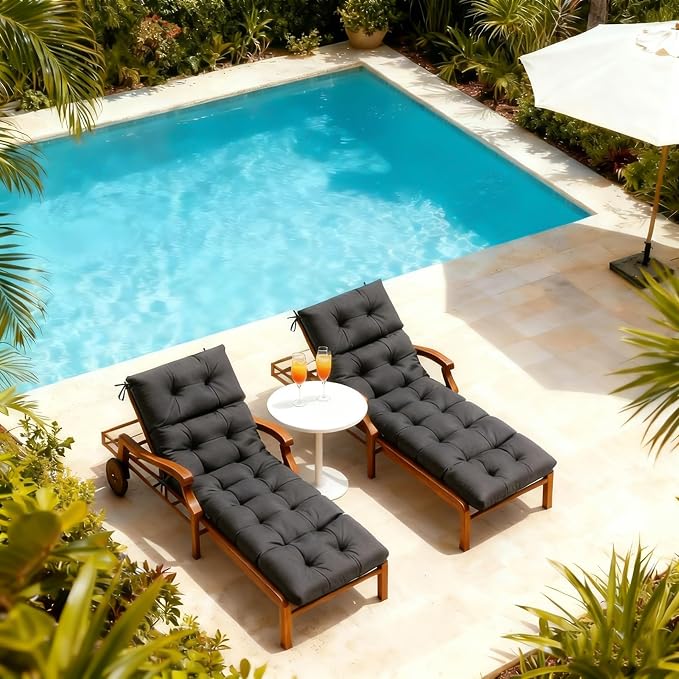 MTMR Chaise Lounge Chair Cushion Outdoor, Waterproof Seat Cushions - Image 3