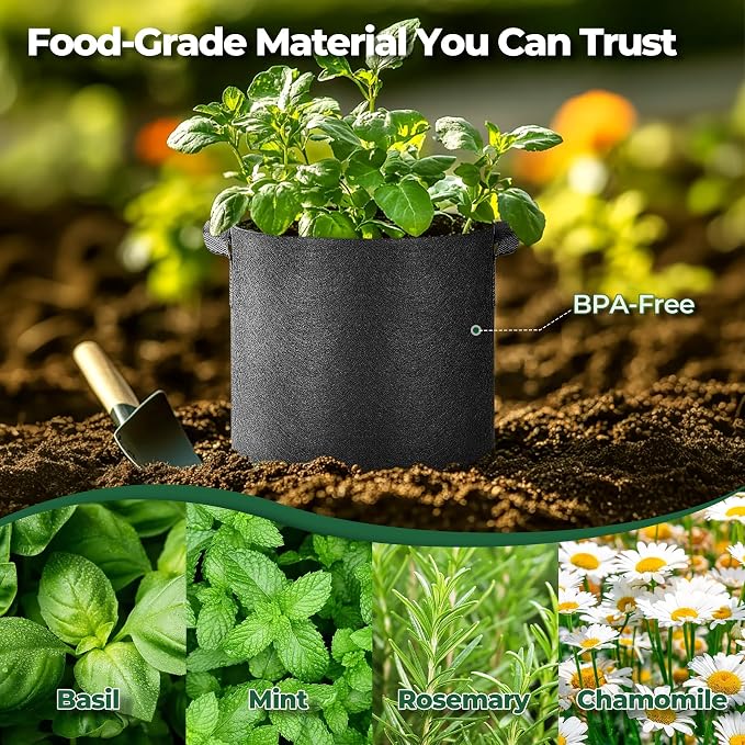 T4U 3 Gallon Grow Bags, Upgrade Grow Bags - Image 3