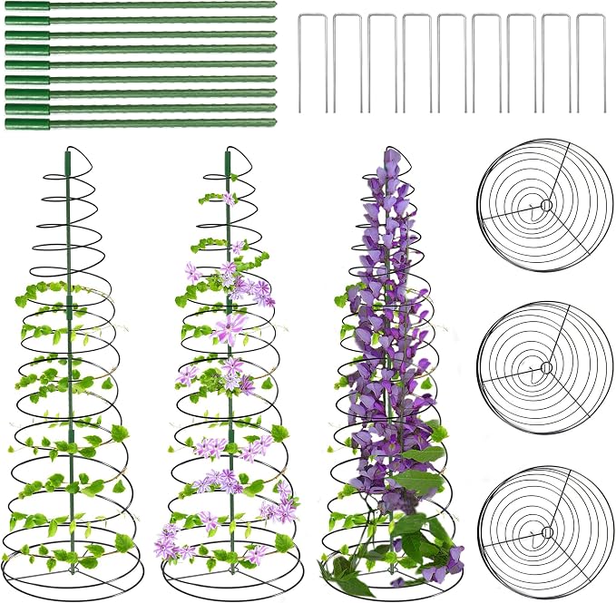 WNJ 3-Pack Pea Trellis Green Bean Trellis by WNJ