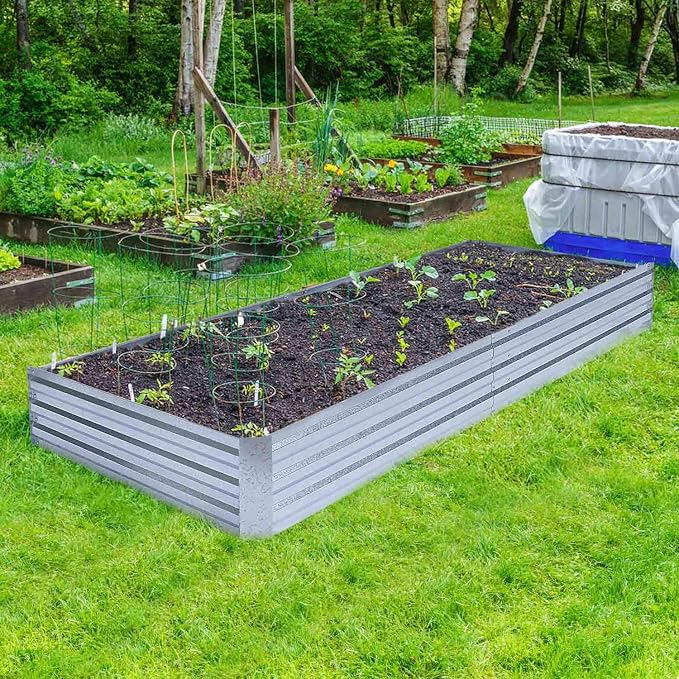 Galvanized Raised Garden Beds for Vegetables Large Metal Planter Box Steel Kit - Image 7