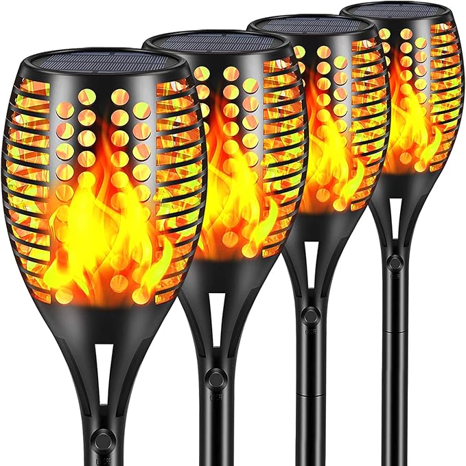 Aityvert Upgraded Larger Solar Torch Lights, Waterproof Outdoor Dancing Flames by Aityvert