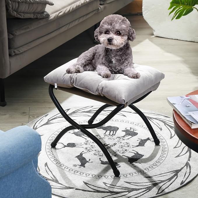 15" Foldable Foot Stool Ottoman - Image 8