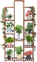 XXXFLOWER Plant Stand Indoor Outdoor 13 Tiers Wood Plant Shelf by XXXFLOWER