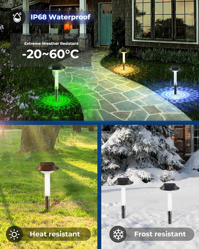 ALEPOD Color Changing Solar Pathway Lights - Image 5