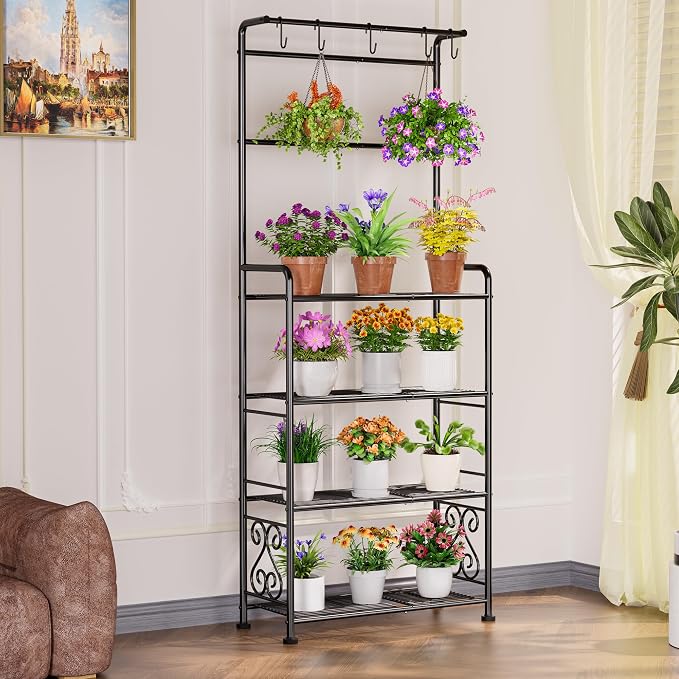 Plant Stand Indoor Outdoor Heavy Duty Metal - Image 6