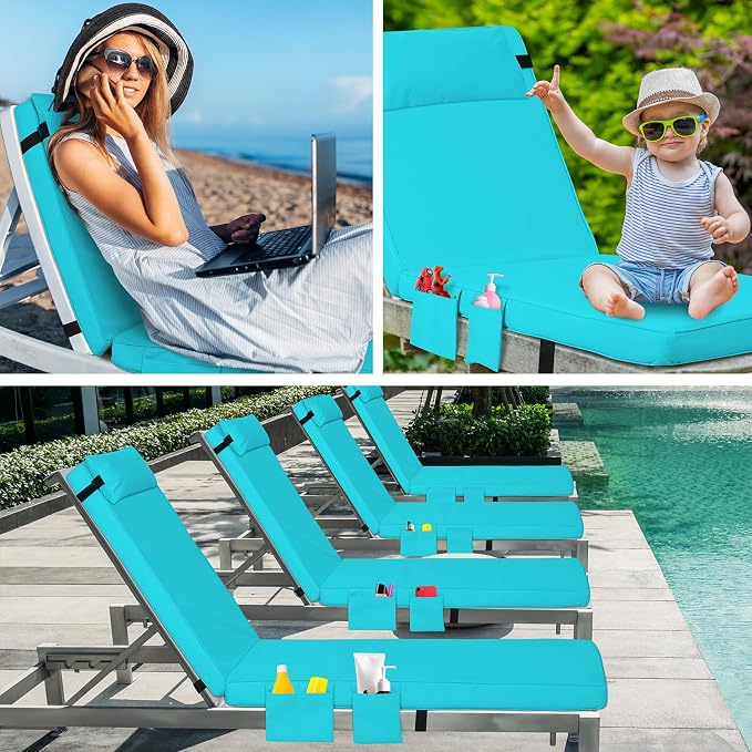 Tondiamo 2 Set Outdoor Chaise Lounge Cushions - Image 6