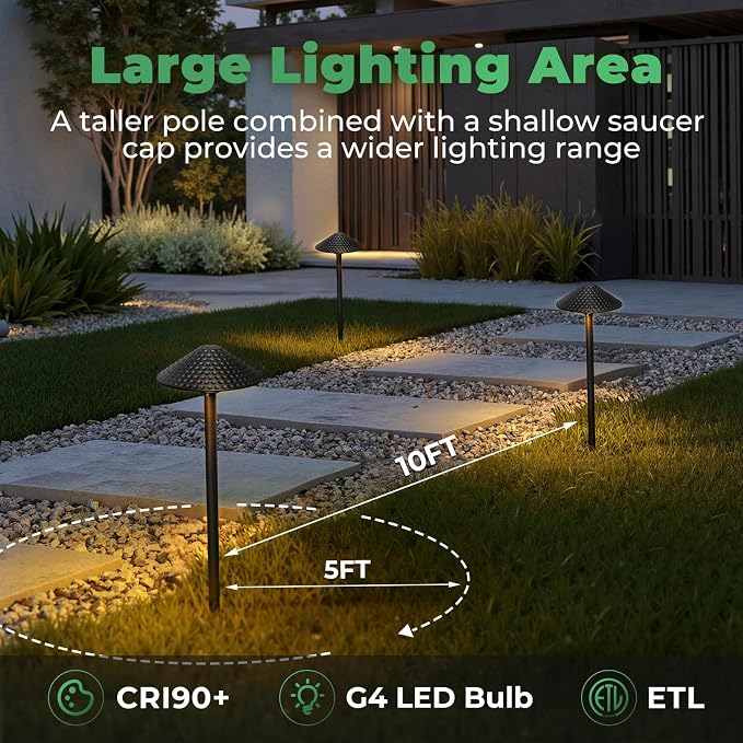 Gardencoin Low Voltage Pathway Lights 12V Outdoor LED Landscape Pathway - Image 5