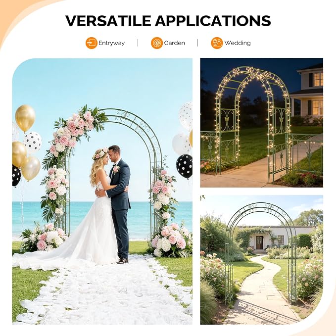 VINGLI Garden Arbor, Arch Archway - Image 3