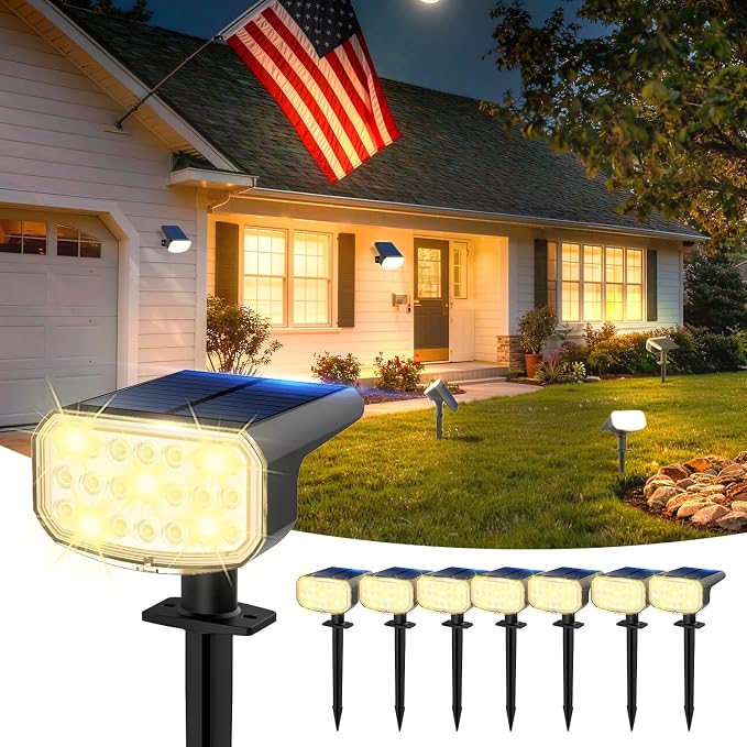 Solar Lights Outdoor Waterproof IP65, Super Bright LED by JEJOT