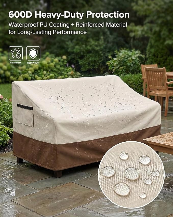 Outdoor Sofa Cover, Waterproof Patio Furniture Cover 78.7W x 38.2D x 35H inches - Image 4