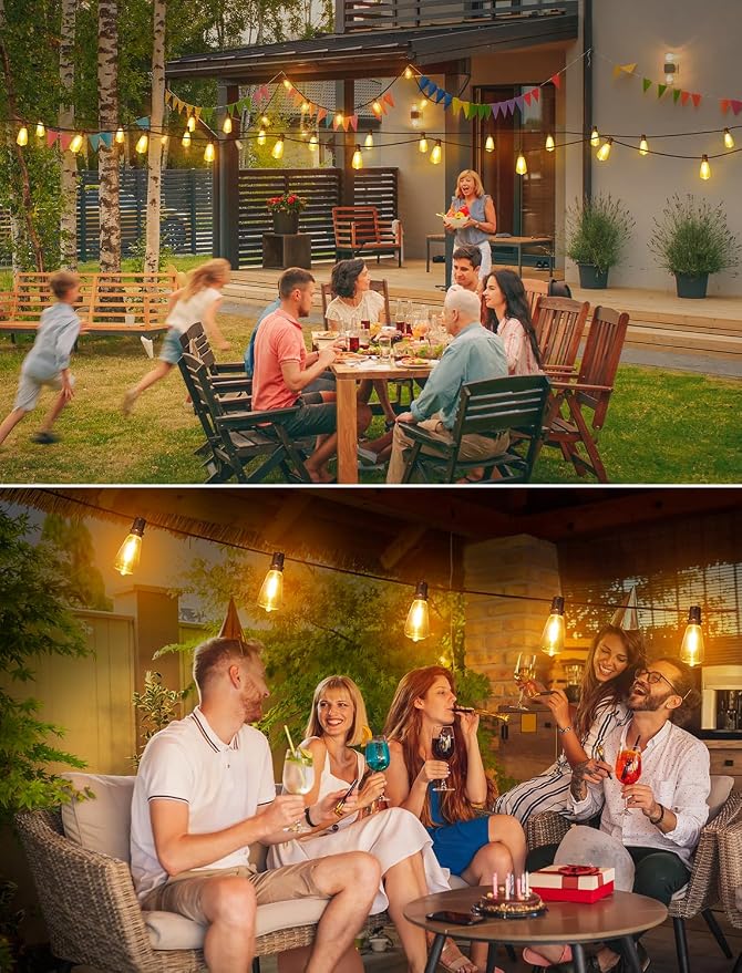 50FT Outdoor String Lights, Patio Lights - Image 4