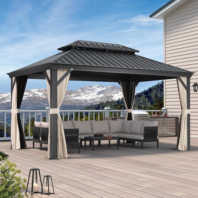 PURPLE LEAF 10' X 14' Aluminum Gazebo - Image 2
