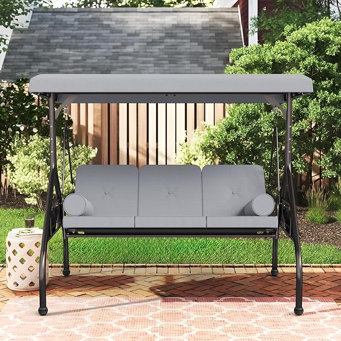 Oakcloud 3-Seat Outdoor Porch Swing - Image 7