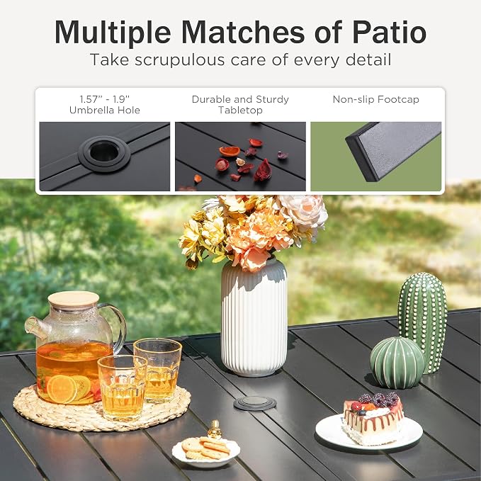 PHI VILLA 7 Piece Outdoor Dining Set - Image 5