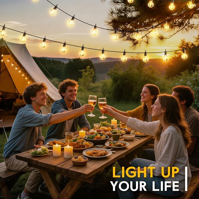 Minetom Solar Outdoor Lights - 208 FT Solar String Lights - Image 6