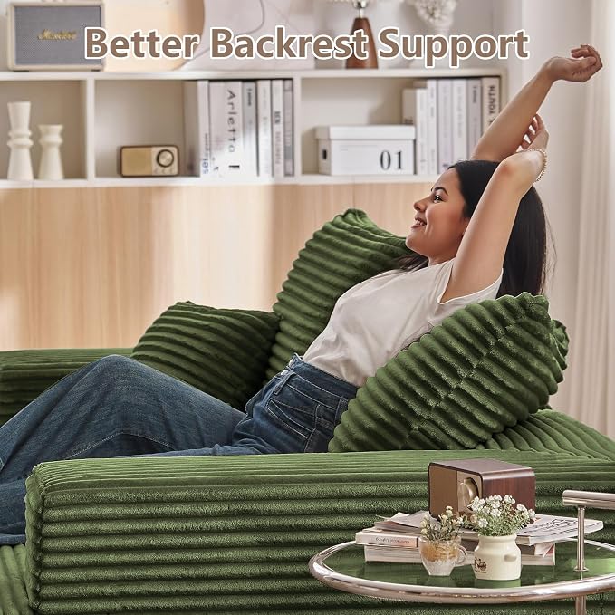 Oversized Double Chaise Lounges Indoor, Upholstered Boneless Cloud Stupendous - Image 7