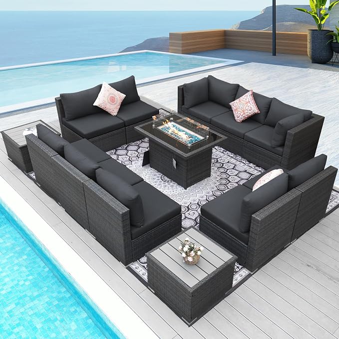 NICESOUL 13 Piece Outdoor Sectional Furniture - Image 2