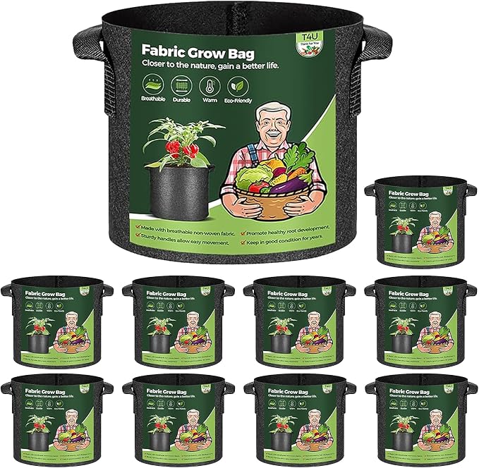 T4U 3 Gallon Grow Bags, Upgrade Grow Bags by T4U