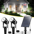 T-SUN 2W Solar Spotlights, LED Solar Powered Landscape Lights Outdoor by T-SUN