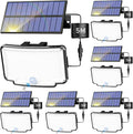 Peasur 6 Pack Solar Motion Lights Outdoor, 318 LED Solar Security Light by Peasur