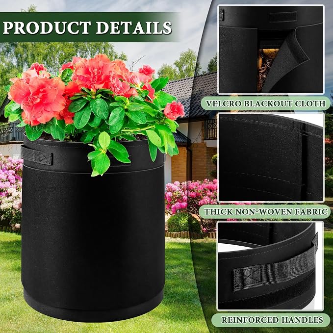 3 Pack 10 Gallon 360° Visibility Potato Grow Bags - Image 4