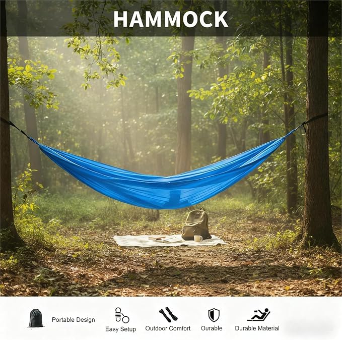 2Pack Hammocks| Camping Hammock | Portable Outdoor Hammock Set | - Image 7
