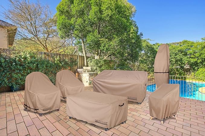 ULTCOVER Waterproof Patio Adirondack Chair Cover 2 Pack - Image 6