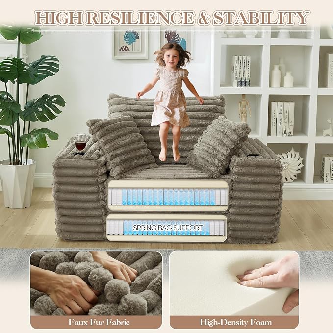 5-In-1 Oversized Chaise Lounge Chair Indoor - Image 3
