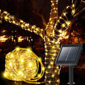 Solar Rope Lights Outdoor Waterproof, 33FT 100LED Outdoor String Lights Clear by LHYLDS
