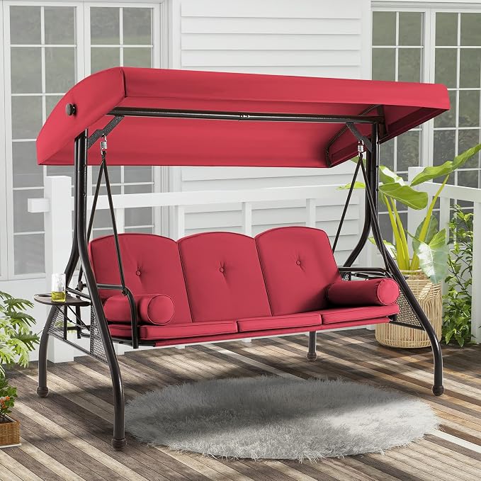 GYUTEI 3-Seat Outdoor Patio Swing - Image 9