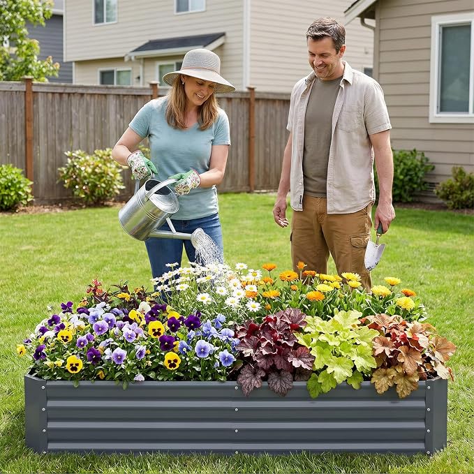 INNO STAGE Galvanized Raised Garden Bed Kit, Rust-Resistant & Easy Assembly - Image 8