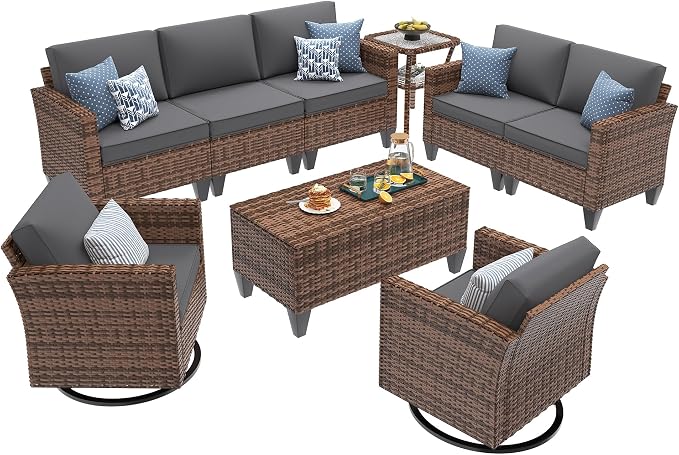 UDPATIO Patio Furniture Set, 6 Pieces Outdoor Conversation Sets - Image 2