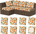 8Pcs Square Small Stretch Patio Cushion Covers, Couch & Sofa Replacement by VORSHAPE