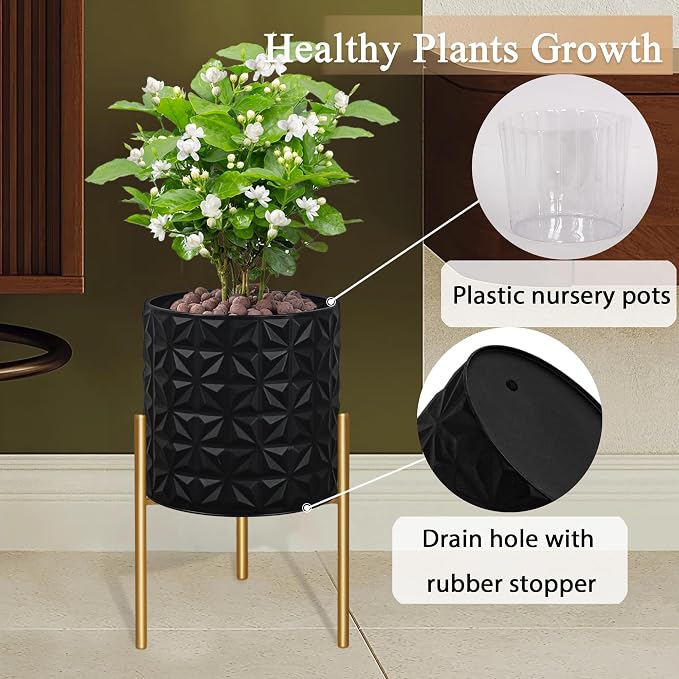ARNIS Modern Planter Pots, Decorative Planters, Metal Pots - Image 3